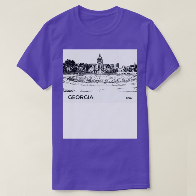 Georgia State USA TShirt (Design Front)