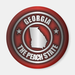 "Georgia Steel" Magnets (Red)