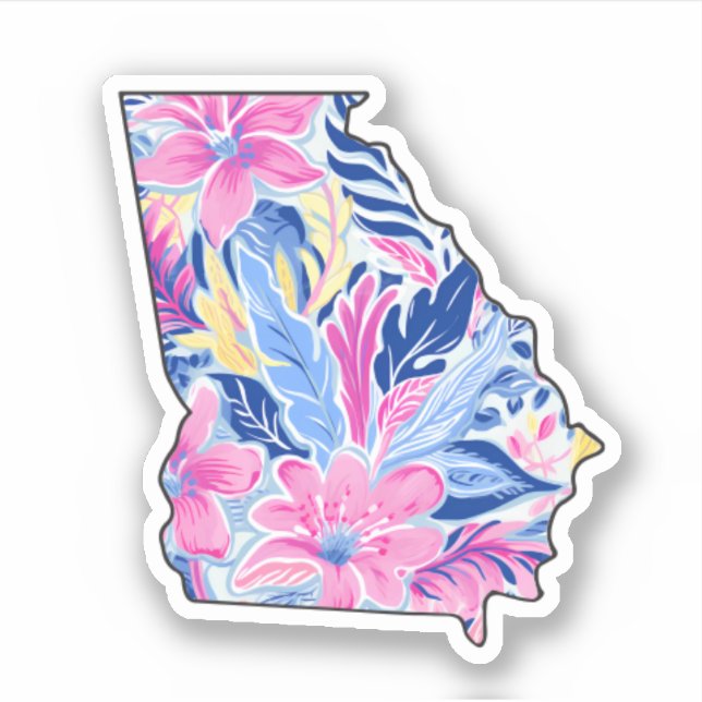 Georgia - Summer Sticker - Lilly Inspired (Front)