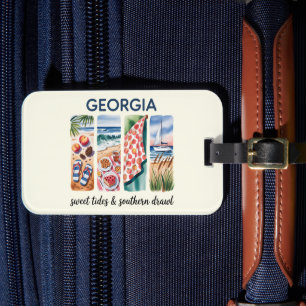 Georgia – Sweet Tides & Southern Drawl Luggage Tag