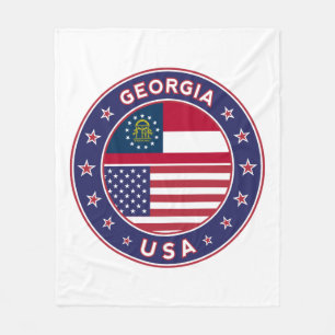Georgia t-shirt, Georgia sticker, Fleece Blanket