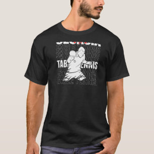 Georgia Table Tennis Support Georgian Ping Pong T T-Shirt