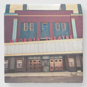 Georgia Theatre Athens Georgia Marble Coaster. Stone Coaster