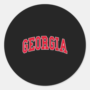 Georgia - Throwback Design - Clic Classic Round Sticker
