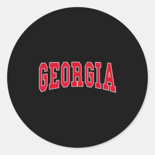 Georgia - Throwback Design - Clic Classic Round Sticker