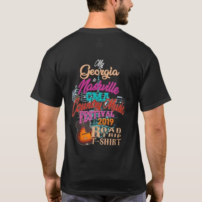 Georgia to Nashville CMA Music Fest Shirt (Back)