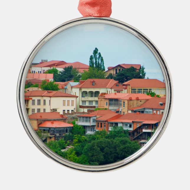 Georgia Town Landscape Metal Tree Decoration (Front)