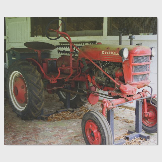 Georgia tractor wrapping paper (Flat)