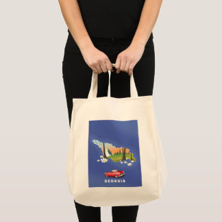Georgia travel poster tote bag