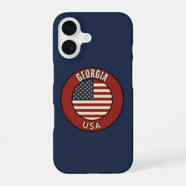 Georgia United States of America iPhone 16 Case (Back)