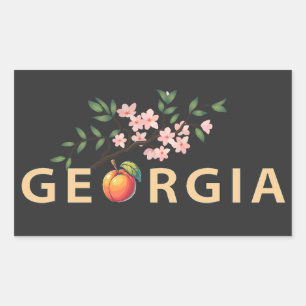 Georgia United States of America Rectangular Sticker