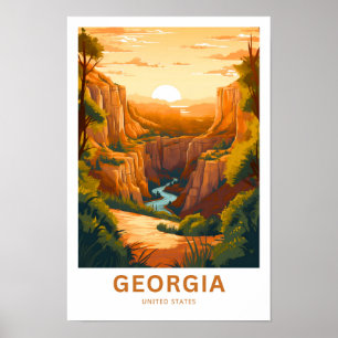 Georgia United States Travel Print