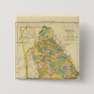 Georgia US 15 Cm Square Badge