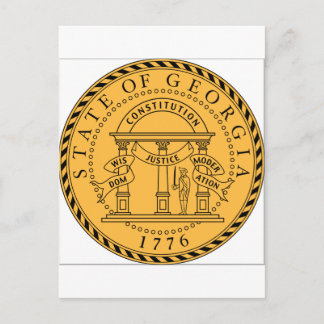 Georgia (US) State Seal Postcard