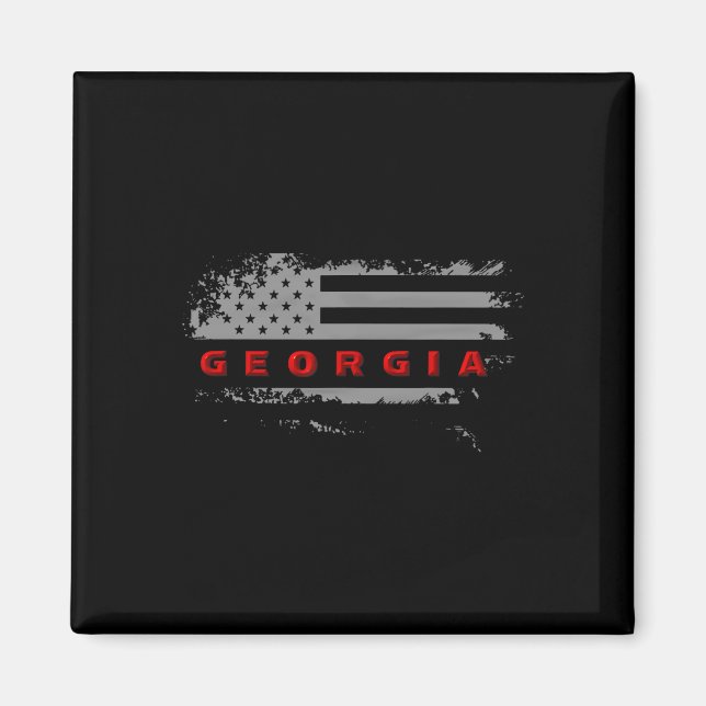 Georgia Usa Flag  Magnet (Front)