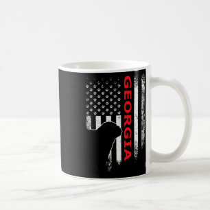 Georgia Usa Flag Patriotic. Ga Vintage Style Coffee Mug