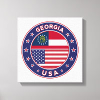 Georgia, USA States,Georgia Canvas poster