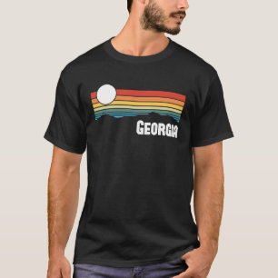 Georgia Vintage Sunset 80s Retro Summer State USA T-Shirt