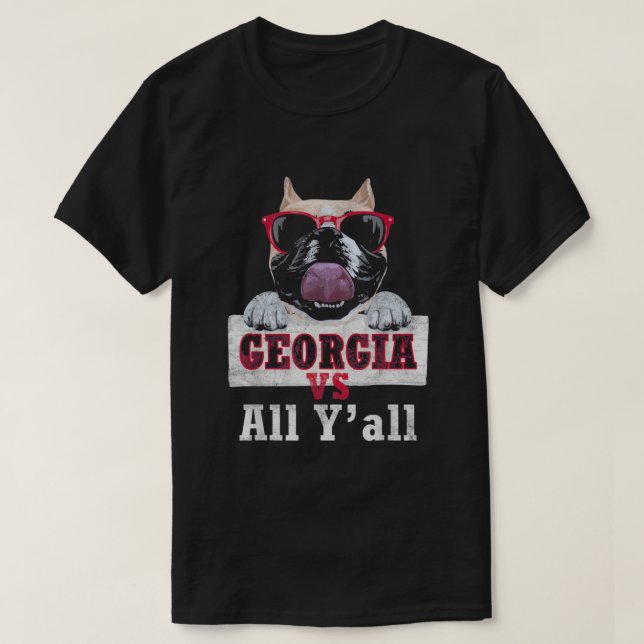 Georgia Vs All Y'all T-Shirt (Design Front)