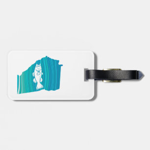 Georgia Wave Fishing Luggage Tag