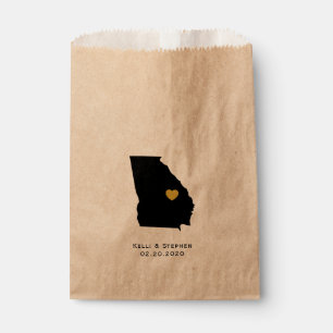 Georgia Wedding Favour Treat Sacks, Gift Bags