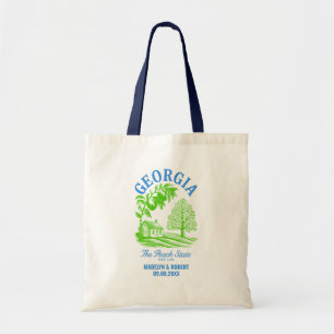 Georgia Wedding Welcome Gift Bridesmaid, Guests Tote Bag