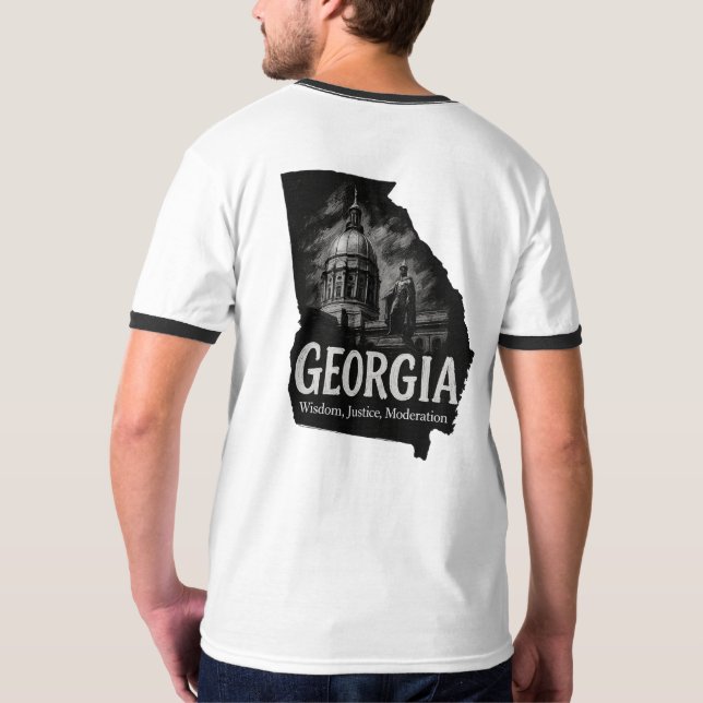 Georgia “Wisdom, Justice, Moderation” T-Shirt (Back)