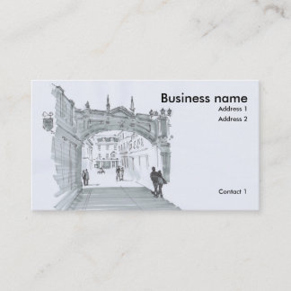 Georgian Arch Drawing Business Card