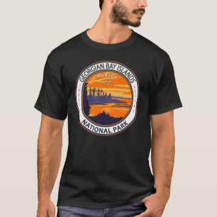 Georgian Bay Islands National Park Canada Badge T-Shirt