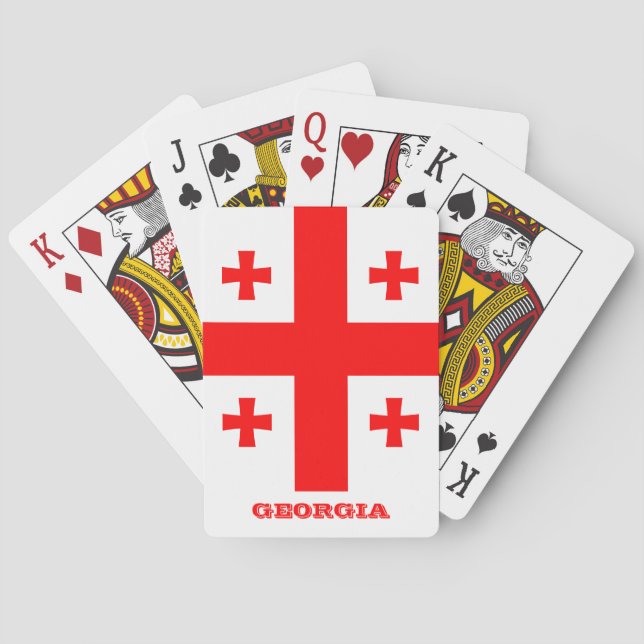 Georgian Flag Games, Georgia Playing Cards (Back)