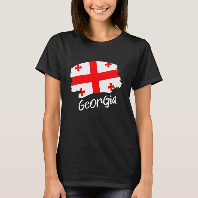 Georgian Flag Georgia T-Shirt (Front)