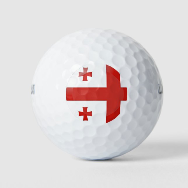 Georgian flag golf balls (Front)