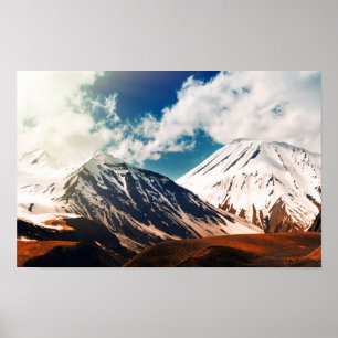 Georgian mountains poster