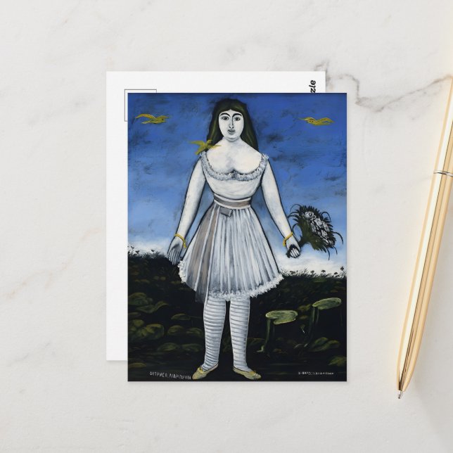 Georgian painter Niko Pirosmani paintings Postcard (Front/Back In Situ)