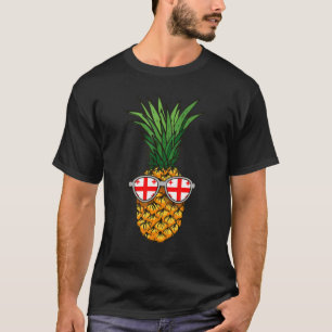   Georgian Pineapple Georgia Flag Sunglasses Summe T-Shirt