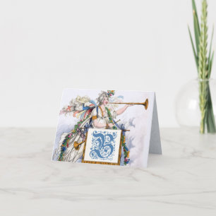 Georgian Regency Initial B Monogram Notecards