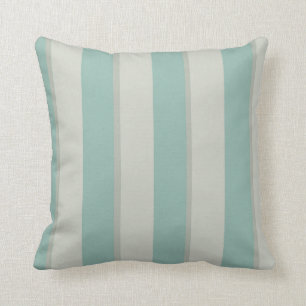 Georgian Stripe Duck Egg Cushion