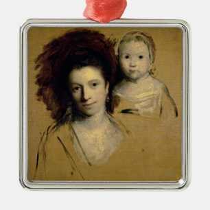 Georgiana, Countess Spencer and her Daughter Lady Metal Tree Decoration