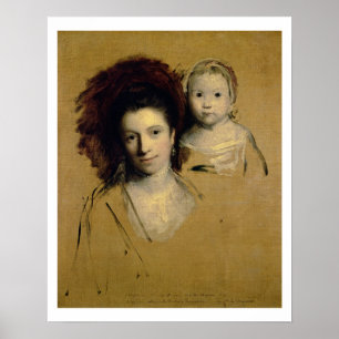 Georgiana, Countess Spencer and her Daughter Lady Poster