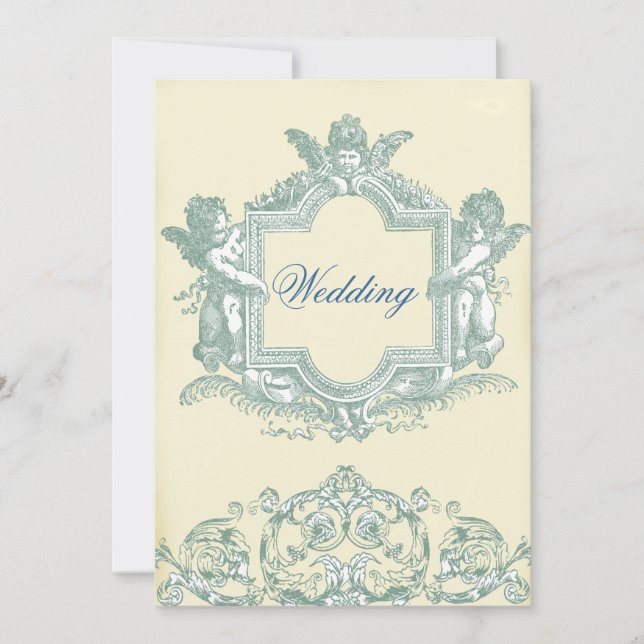 Georgiana (Cream) Wedding Invitation (Front)