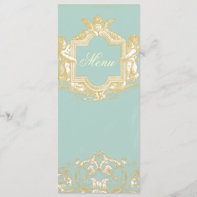 Georgiana (Marie Antoinette Blue) Menu (Front)