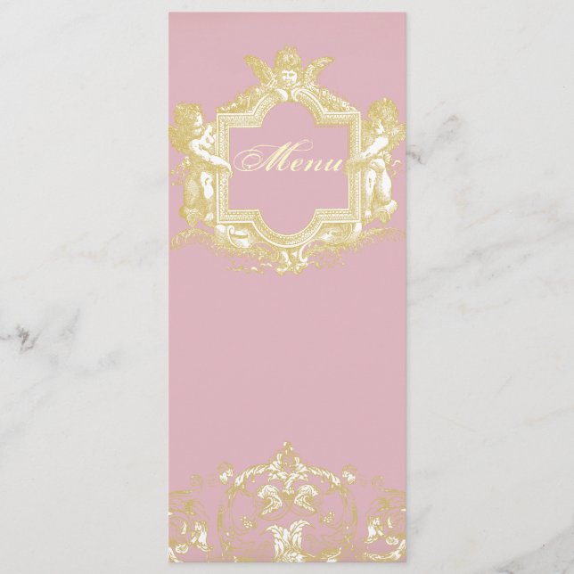 Georgiana (Peony Pink) Menu (Front)