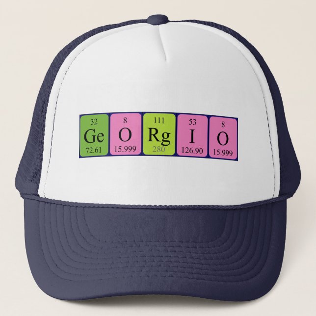 Georgio periodic table name hat (Front)