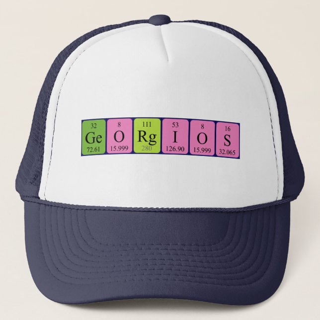 Georgios periodic table name hat (Front)