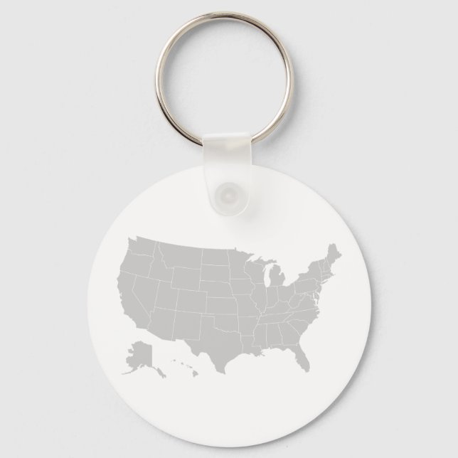 Geoshaped Keychain (No Label) (Front)