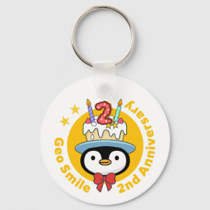 GeoSmile Key Ring