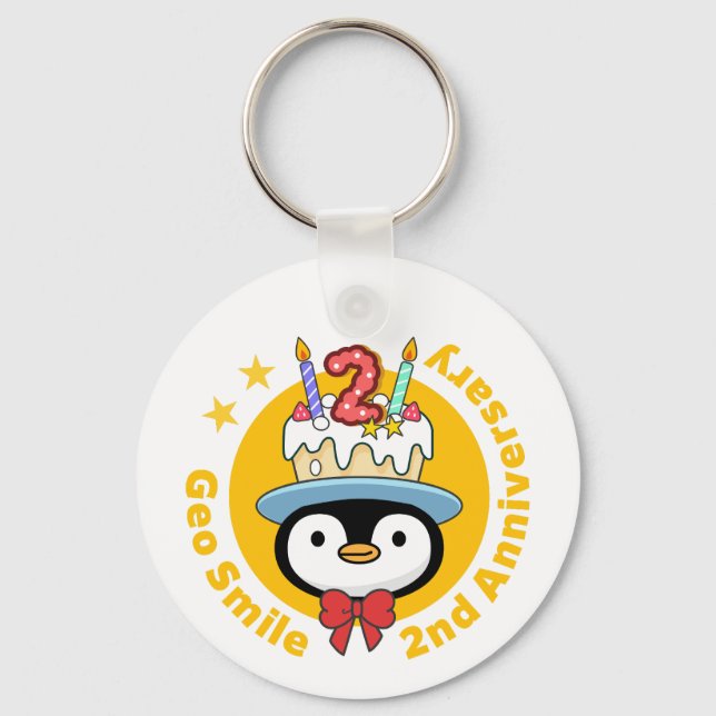 GeoSmile Key Ring (Front)