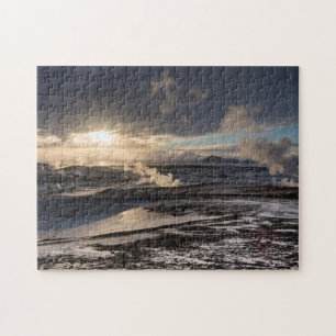 Geothermal Winter Landscape Jigsaw Puzzle