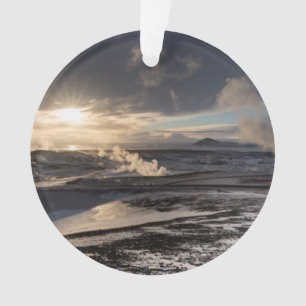 Geothermal Winter Landscape Ornament