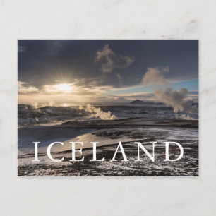 Geothermal Winter Landscape Postcard